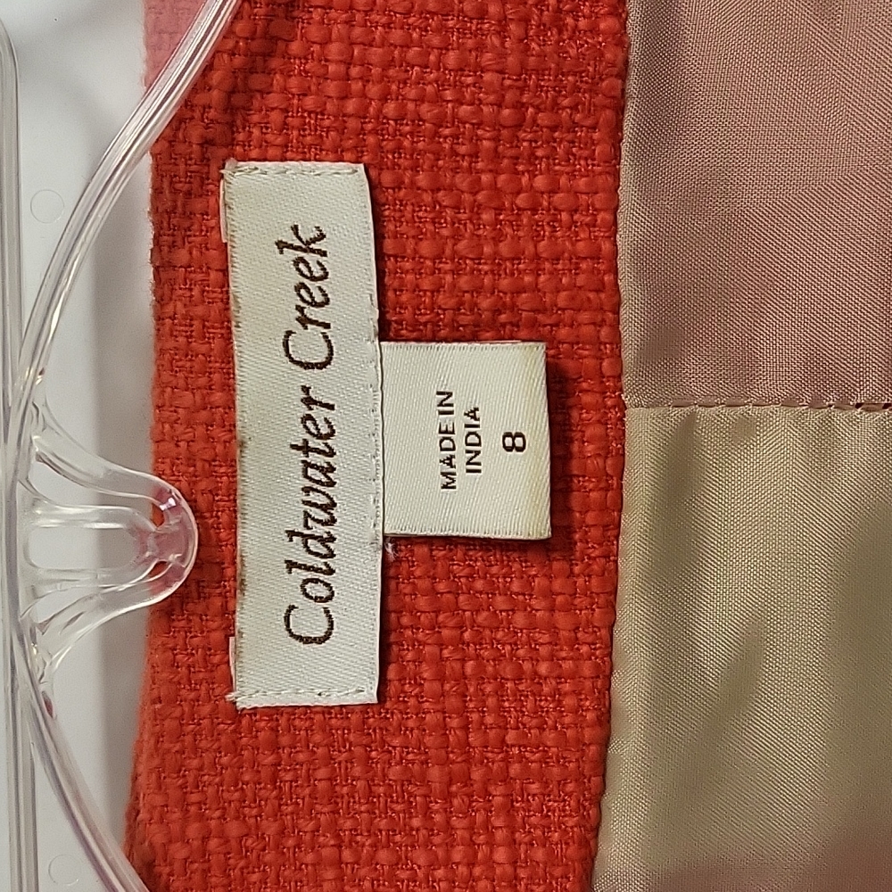 Coldwater Creek Orange Blazer - Picture 5 of 5